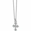 Brighton Abbey Cross Necklace Silver Clearance