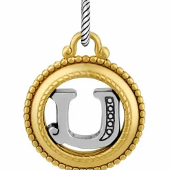 Brighton ABC Monogram Charm Silver-Gold Sale