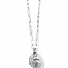 Brighton African Turban Shell Necklace Silver Sale