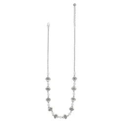 Brighton Alcazar Amor Pearl Necklace Silver-Pearl Sale