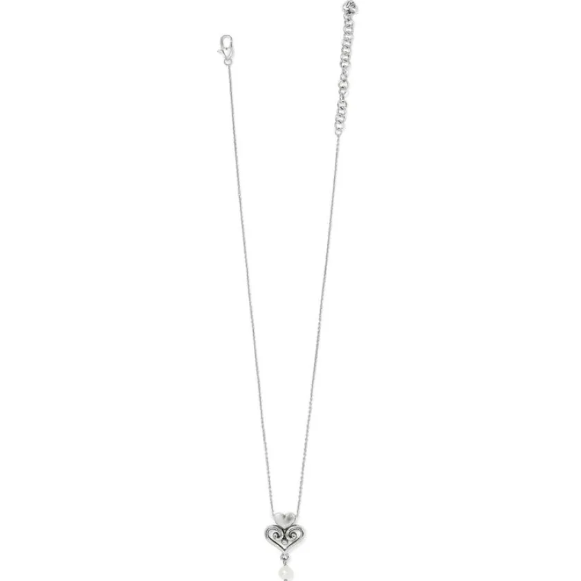 Brighton Alcazar Amor Pearl Pendant Necklace Silver-Pearl Online