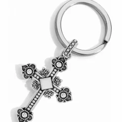 Brighton Alcazar Cross Key Fob Silver Fashion