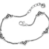 Brighton Alcazar Heart Anklet Silver Discount