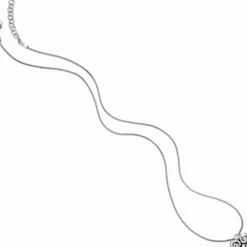 Brighton Alcazar Heart Badge Clip Necklace Silver Discount