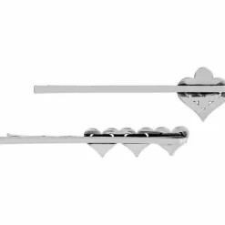 Brighton Alcazar Heart Bobby Pin Set Silver New