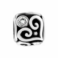 Brighton Alcazar Heart Cube Bead Silver Sale
