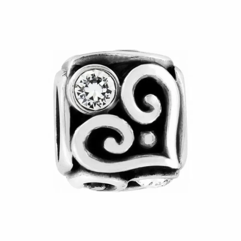 Brighton Alcazar Heart Cube Bead Silver Sale