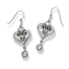 Brighton Alcazar Heart Glint French Wire Earrings Silver Outlet