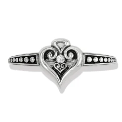 Brighton Alcazar Heart Glint Hinged Bangle Best