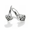 Brighton Alcazar Heart Leverback Earrings Silver Fashion