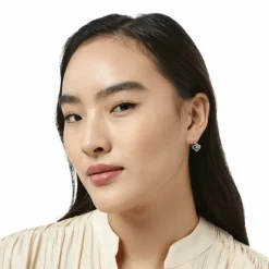 Brighton Alcazar Heart Leverback Earrings Silver Fashion