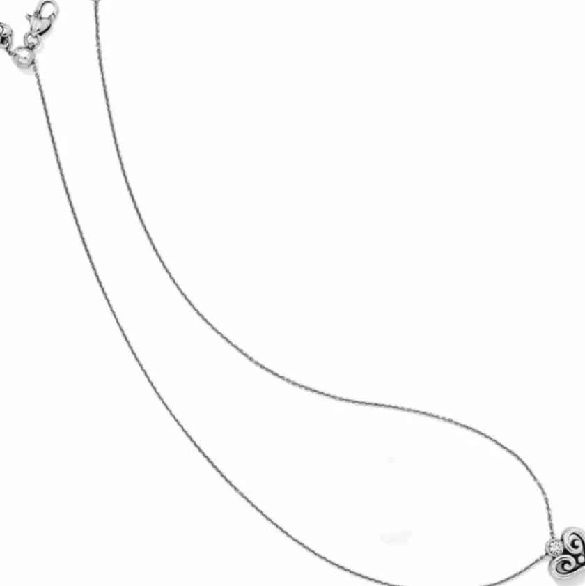 Brighton Alcazar Heart Necklace Silver Hot