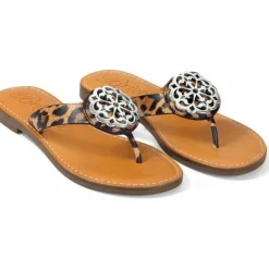 Brighton Alice Print Sandals Leopard Outlet