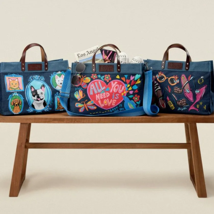 Brighton All You Need East West Denim Tote Multi Fashion