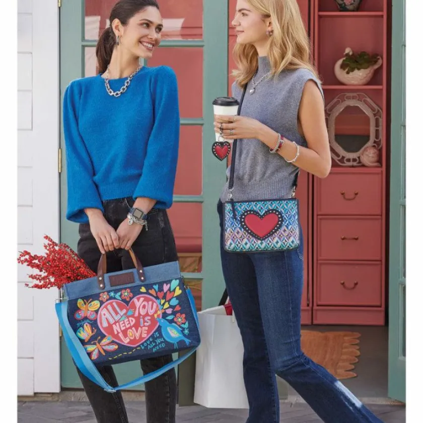 Brighton All You Need East West Denim Tote Multi Fashion