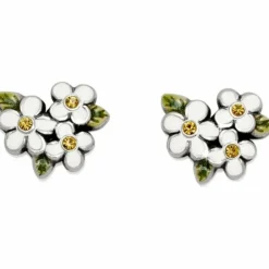Brighton Always Mini Post Earrings White Best