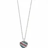 Brighton Americana Heart Necklace Multi Discount