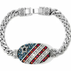 Brighton Americana ID Bracelet Silver-Multi Outlet