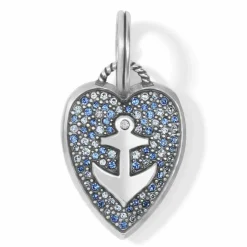 Brighton Anchor And Soul Charm Silver-Blue Best