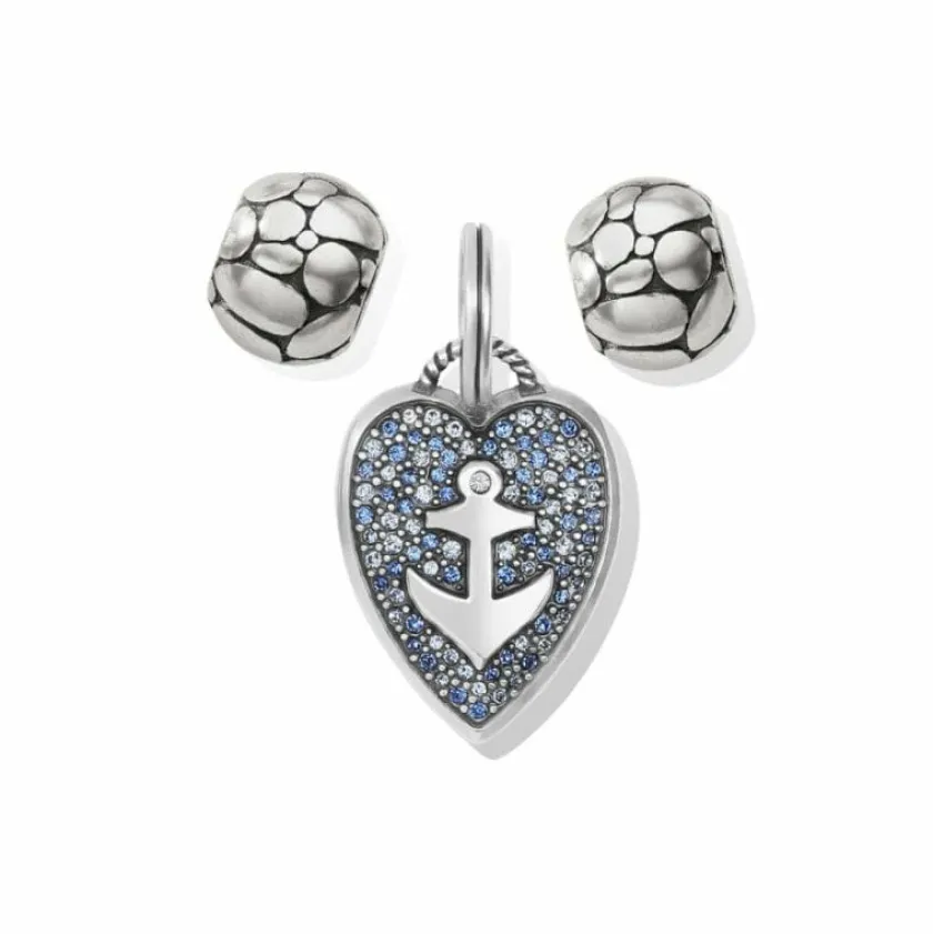 Brighton Anchor And Soul Charm Gift Set Silver-Blue Discount
