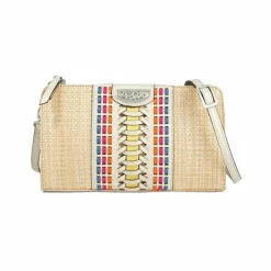 Brighton Andalusia Straw Pouch Natural-Multi Hot