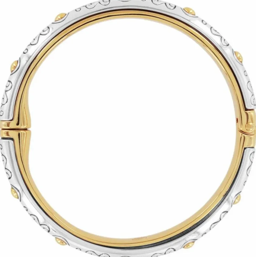 Brighton Aries Hinged Bangle Silver-Gold Discount