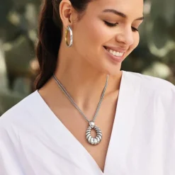 Brighton Athena Scalloped Convertible Necklace Hot