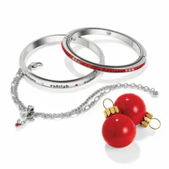 Brighton B Merry Reindeer Bangle Silver Sale