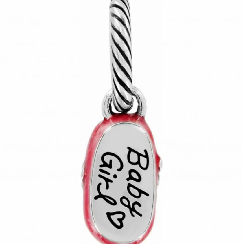 Brighton Baby Girl Shoe Charm Pink-Silver Best