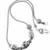Brighton Bali Artisan Bead Necklace Silver New
