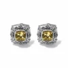 Brighton Bali Citrine Java Post Earrings Silver-Citrine Outlet