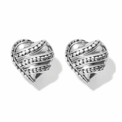 Brighton Bali Heart of Bali Earrings Silver Discount