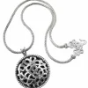 Brighton Bali Lacy Daisy Pendant Necklace Silver Sale