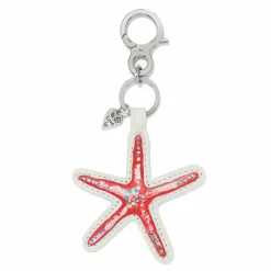 Brighton Beachcomber Starfish Handbag Fob White-Multi Clearance