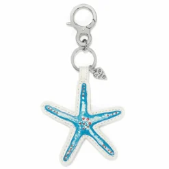 Brighton Beachcomber Starfish Handbag Fob White-Multi Clearance
