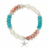 Brighton Beachcomber Stretch Bracelet Silver-Multi Hot