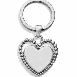 Brighton Beaded Love Key Fob Silver Hot