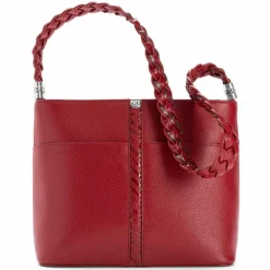 Brighton Beaumont Square Bucket Bag Lipstick-MetallicSilver Sale