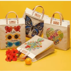 Brighton Bella Bouquet Burlap Tote Multi Best