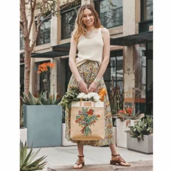 Brighton Bella Bouquet Burlap Tote Multi Best