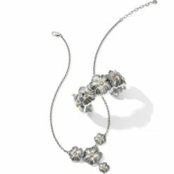 Brighton Bella Garden Necklace Silver-Gold New
