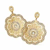 Brighton Bella Lace Post Drop Earrings Gold Outlet