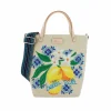 Brighton Bella Vita Embroidered Medium Messenger Bag Multi New