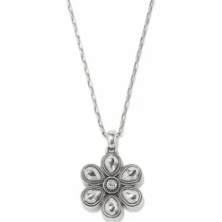 Brighton Bellissima Fiore Blues Reversible Necklace Silver-Blue Discount