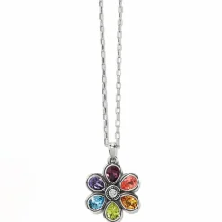 Brighton Bellissima Fiore Reversible Necklace Silver-Multi Outlet