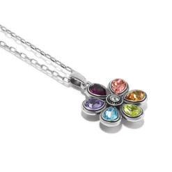 Brighton Bellissima Fiore Reversible Necklace Silver-Multi Outlet