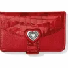 Brighton Bellissimo Heart Card Case LipstickPatentCroco Discount