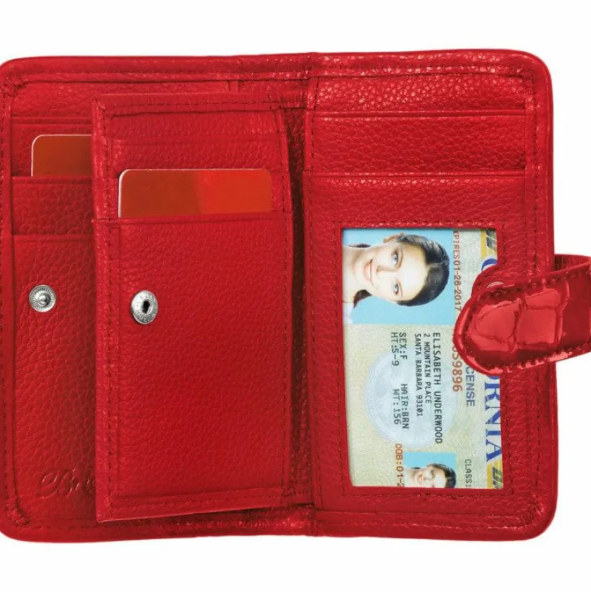 Brighton Bellissimo Heart Card Case LipstickPatentCroco Discount