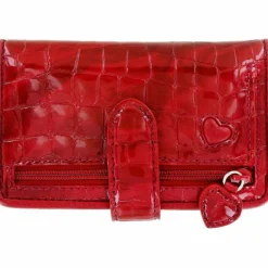 Brighton Bellissimo Heart Card Case LipstickPatentCroco Discount