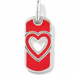 Brighton Beloved Heart Amulet Silver-Red Fashion